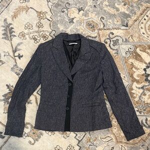 Tahari Dark Gray Textured Blazer